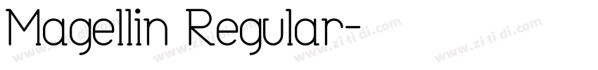 Magellin Regular字体转换